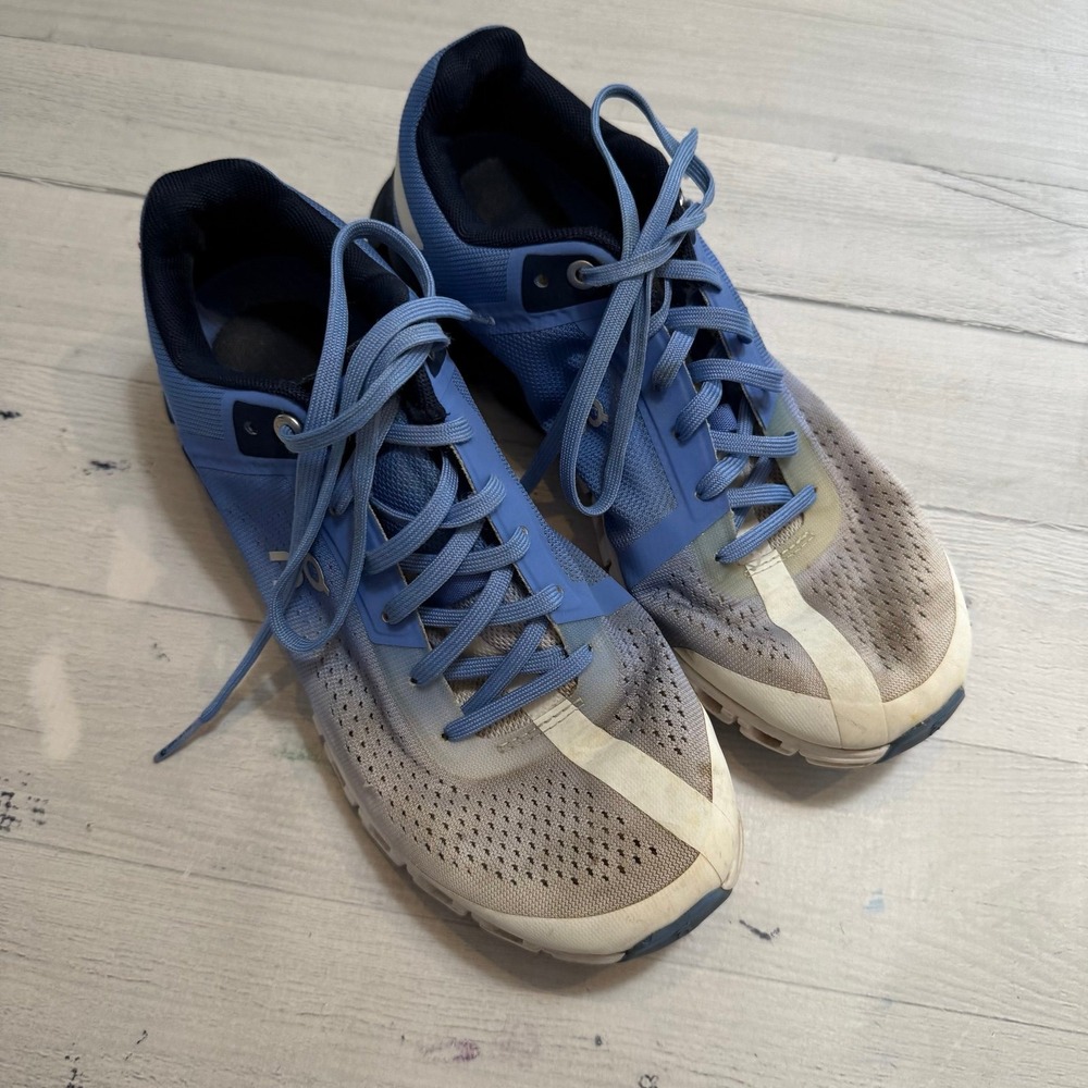 On Cloudflow‎ running shoes blue and white womens 7